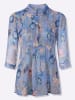 Heine Chiffonbluse in eisblau-sand-bedruckt