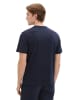 Tom Tailor T-Shirt PRINTED CREWNECK in Blau