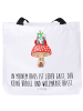 Mr. & Mrs. Panda Shopper Tasche Marienkäfer Fliegenpilz mit Spruch in Weiß