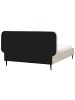 Beliani Doppelbett BRIN in Beige/Schwarz - (W) 174 x (H) 102 x (L) 215 cm