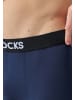 SNOCKS Lange Boxershorts Mix (Rot/Olive/Blau) 6 Stück