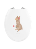 Mr. & Mrs. Panda WC Sitz Alpaka Blume ohne Spruch in Weiß