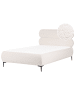 Beliani Doppelbett LESSAY in Weiß/Schwarz - (W) 135 x (H) 103 x (L) 213 cm