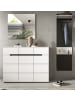 Inn.Furn Garderoben-Set 3-teilig in weiß, grau 180 cm, Kombination mit Soft-Close