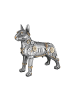 GILDE Figur Steampunk pitbull silberfarben - (H) 29 cm