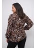 KAFFE curve Langarm-Bluse KCmarthy Regular fit in Black Paisley Print