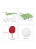 relaxdays Tischtennisplatte in Grün - (B)70 x (H)70 x (T)150 cm