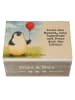 Mr. & Mrs. Panda Box Pinguin Luftballon Design mit Spruch in Weiß