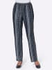 WITT WEIDEN Jersey-Hose in marine-gestreift