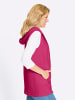 Sieh an! Fleece-Weste in fuchsia