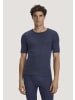 Hessnatur Hessnatur T-Shirt PURE FUNCTION aus Bio-Merinowolle und Seide in graphitblau