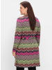 sheego by Joe Browns Longstrickjacke in beere-gemustert