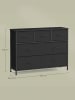 SONGMICS Kommode Bellah in Schwarz - (B)98.9 x (H)73.8 x (T)30 cm
