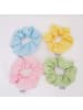 Claide Scrunchie Pastel Cotton Bundle (4er-Pack)  in  Multicolor