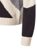 comma Pullover in beige schwarz - 0001