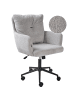 Beliani Bürostuhl ALPINE in Grau/Schwarz - (W) 61 x (H) 90 x (L) 71 cm