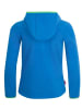 Trollkids Fleece-Jacke mit Kapuze "Stavanger" in Mittelblau / Hellgrün