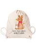 Mr. & Mrs. Panda Drawstring Bag Maus Weihnachten mit Spruch in Creme