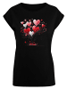 F4NT4STIC Extended Shoulder T-Shirt Herzbaum Be Mine! in schwarz