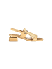 Laura Biagiotti Beige Polyurethan Damen Sandale