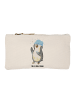 Mr. & Mrs. Panda Schminktasche Pinguin Duschen ohne Spruch in Weiß