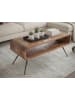 FineBuy Couchtisch in Braun / Mango / 105x40x45