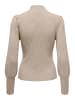 ONLY Basic Strickpullover mit langen Puffärmeln ONLKATIA in Beige
