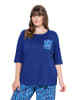 Ulla Popken Pyjama-Shirt in indigo