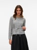 Vero Moda Strickjacke in Light Grey Melange