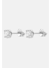 Ethische Diamanten Ohrringe aus 375 Weißgold mit Lab Grown Diamant