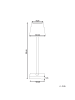 Beliani Tischlampe für den Außenbereich BACEIRO in Rosa - (W) 10 x (H) 38 x (L) 10 cm