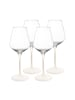 Villeroy & Boch 4er Set Weißweingläser Manufacture Rock in 380 ml in weiß-transparent
