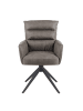 DUBI Möbel 2er-Set: Drehstuhl Mika-Alva in Taupe - (B)59 x (H)94 x  (T)66 cm