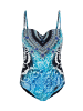 Marc and Andre Bandeau-Badeanzug OCEAN HEART in Blau