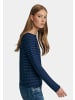 PETER HAHN Strickpullover cotton in JEANSBLAU/MARINE