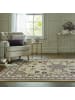 KADIMA DESIGN Orientteppich Bordüre floral klassischer Wohnzimmer-Teppich in Braun
