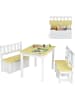 COSTWAY 4 tlg. Set Sitzgruppe in Beige