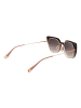 Ana Hickmann Damen Brillenfassung mit Sonnenbrillen-Clip Geometrisch Rose