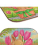 Mr. & Mrs. Panda Untersetzer Hase Tulpen Design ohne Spruch in Weiß