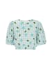 myMo Women Blouse in turquoise multicolor