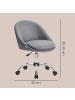 SONGMICS Bürostuhl Lenna in Schiefergrau - (B)60 x (H)(80-90) x (T)60 cm