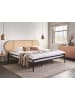 Beliani 2-tlg Doppelbett BOULIN in Schwarz/Braun