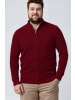 Men Plus Strickjacke in weinrot