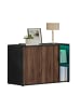 SONGMICS HOME Sideboard Kadin in walnussfarben-schwarz - (B)100 x (H)71 x (T)39 cm