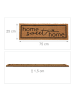 relaxdays Fußmatte "home sweet home" in Natur/ Schwarz - 75 x 25 cm
