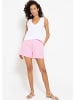 SASSYCLASSY Musselin Shorts mit breitem Bund in rosa