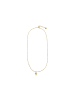 Luxenter Halskette mit funkelnden Zirkonia-Steinen, 18 Karat Gelbgold-Finish – Lanka