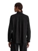 Marc O'Polo Feincord-Langarm-Bluse regular in Schwarz