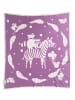 OrganicEra OrganicEra Bio-Trikotstrick-Babydecke, Zebra  (80 x 90 cm) in Lilac