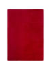 KADIMA DESIGN Teppich Kurzflor Unifarben Polyester Antirutsch Wohnzimmer in Rot